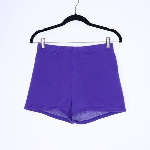 TNA Cozy Sweatfleece Perfect High Rise Sweatshorts Electric Violet Women's S - Picture 1 of 9